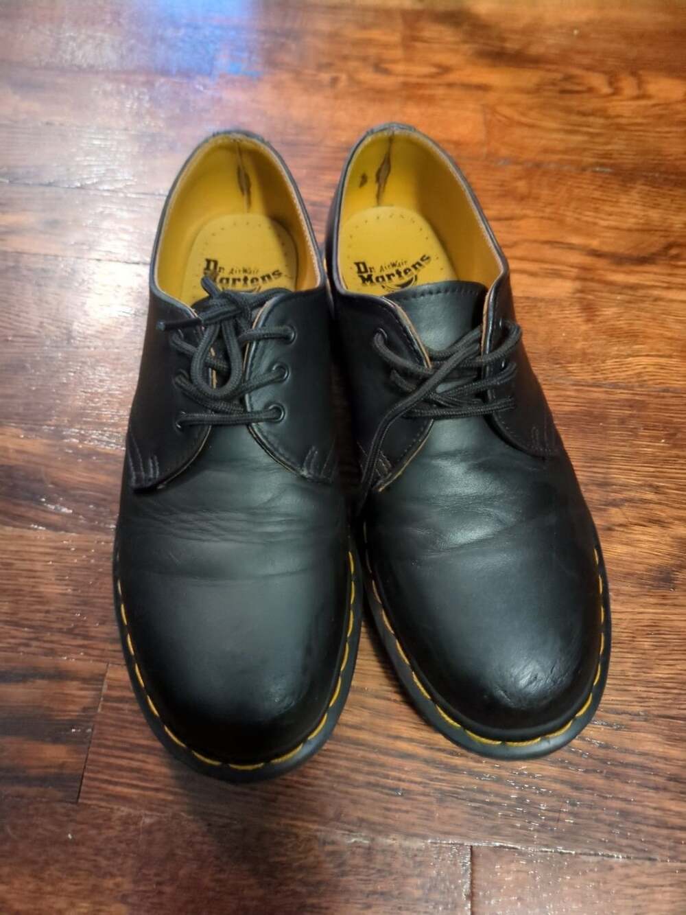 Dr. Martens 1461 Black Leather 3-Eye Oxford Shoes Size US 8 / UK 7